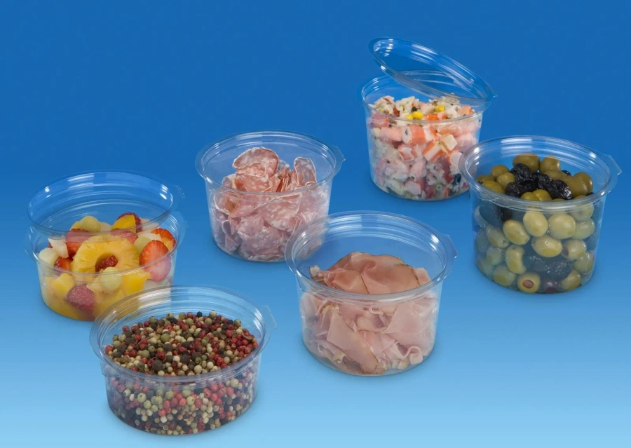 Transparentne pojemniki z pokrywką 50 szt