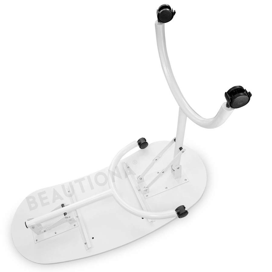 Mobilny stolik kosmetyczny do manicure składany, na kółkach