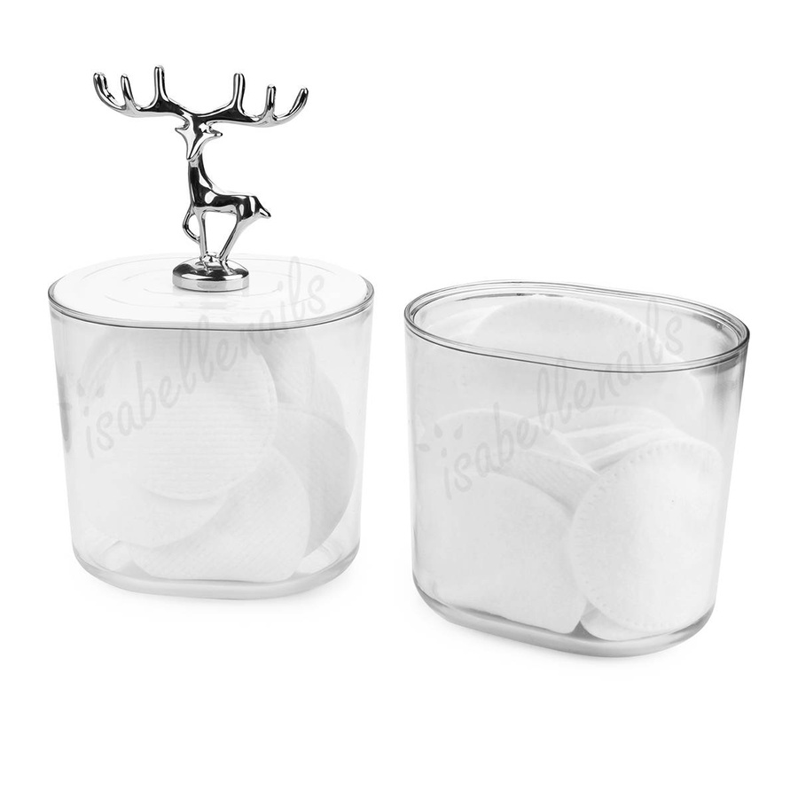 Organizer na waciki kosmetyczne - jeleń srebrny