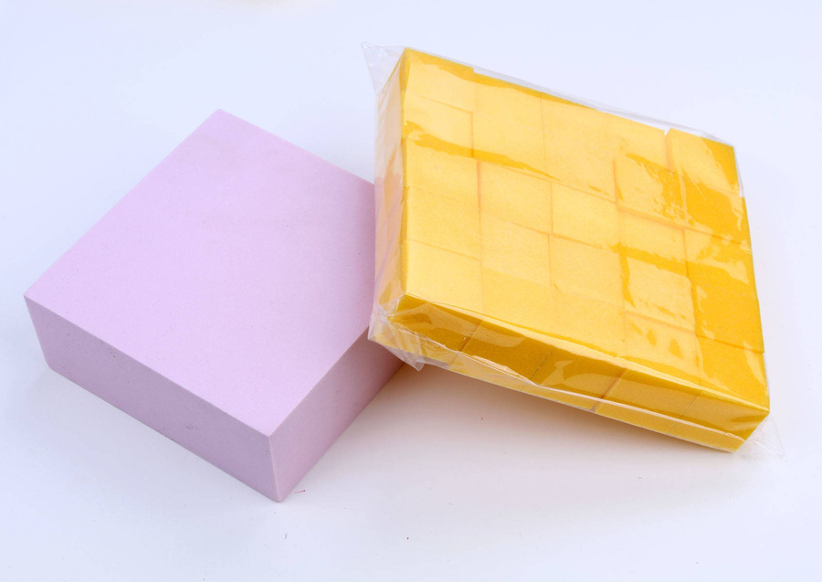 25x mini blok polerski kostka 100/100 żółty