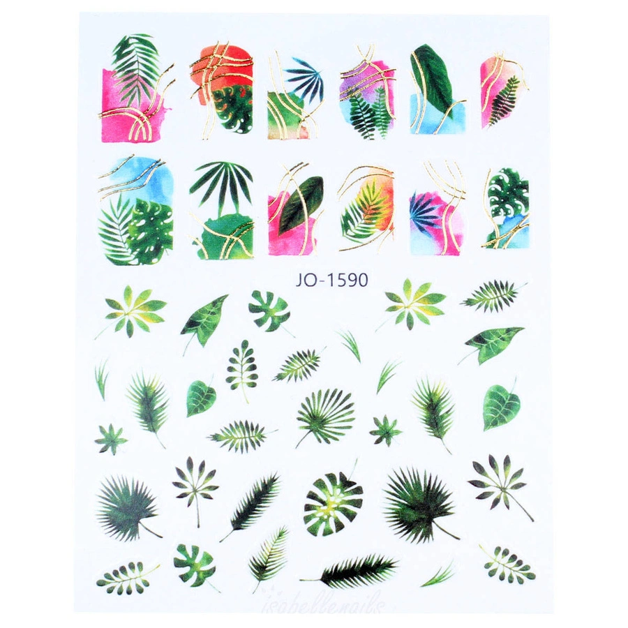 Naklejki 3D na paznokcie rośliny JO-1590