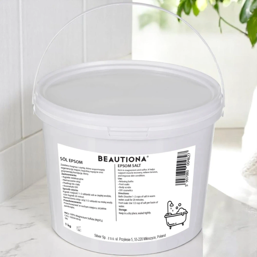 Sól epsom relaksacyjna do kąpieli 1 kg