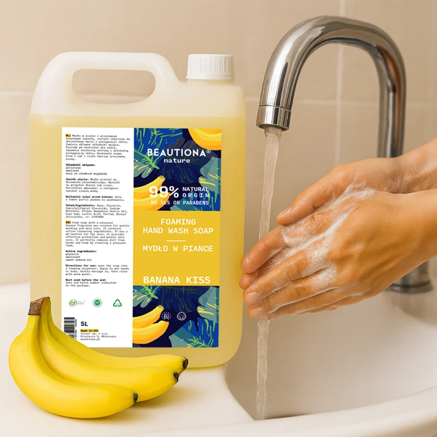 Mydło w piance bananowy kisiel 5 l