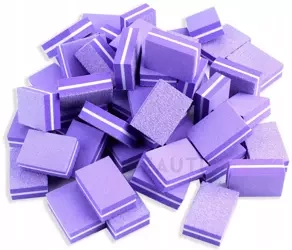 50x Mini Blok Polerski Kostka 180/180 buffer fioletowy