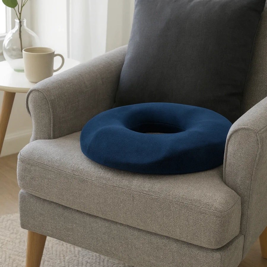 Poduszka odciążająca z otworem na odleżyny