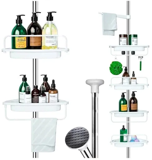 Teleskopowa półka narożna pod prysznic