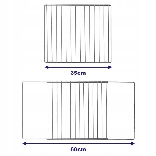 Uniwersalny ruszt do piekarnika rozsuwany 32 - 60 cm