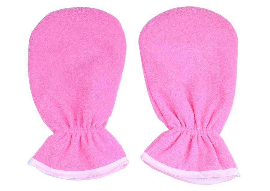 Rękawice do zabiegu parafinowego i do kremów pink