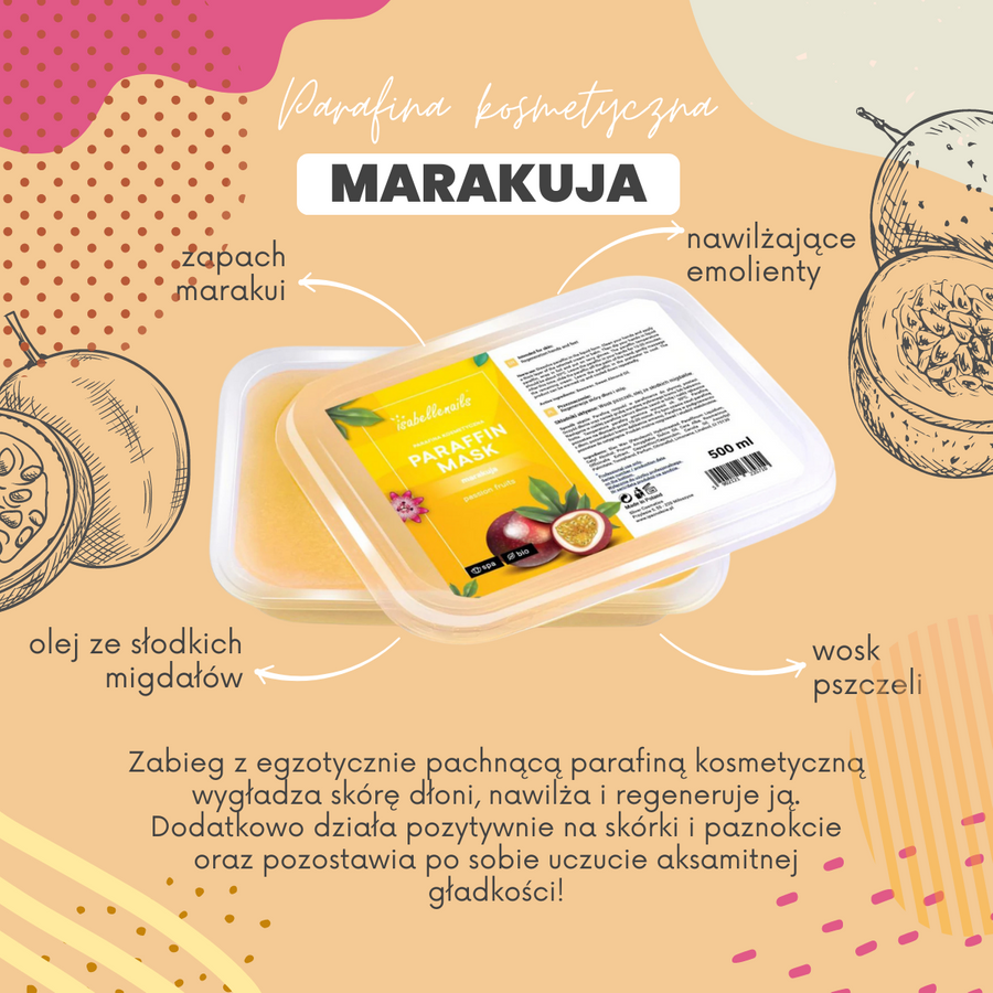 Parafina kosmetyczna isabellenails marakuja 500 ml