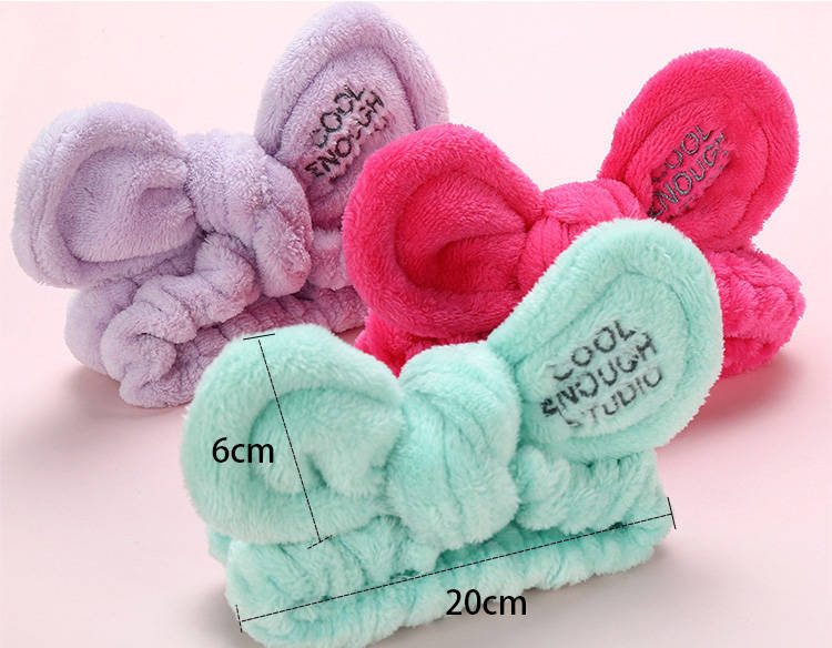 Opaska kosmetyczna do włosów pink