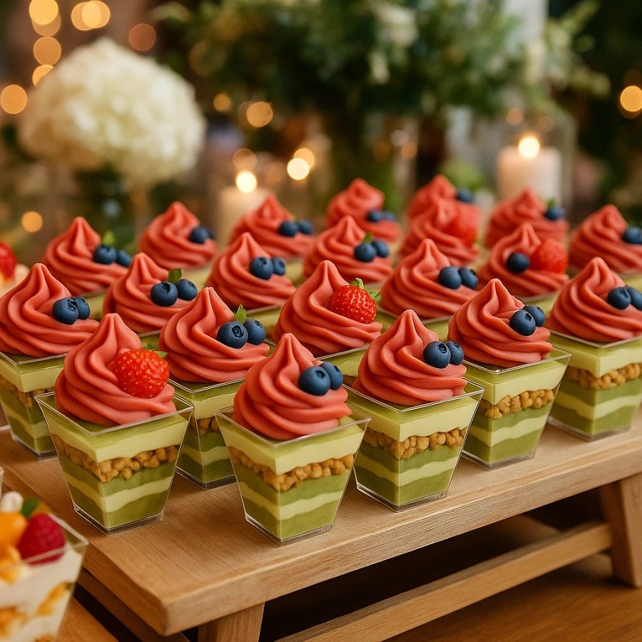 Kubki pucharki na deser jednorazowe do mono porcji 50 szt. 120 ml