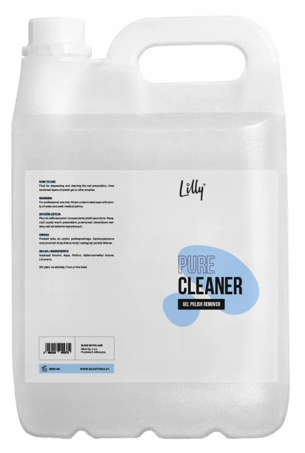 Cleaner Lilly 5000ml (5L) – Profesjonalny Odtłuszczacz do Paznokci Hybrydowych i Żelowych