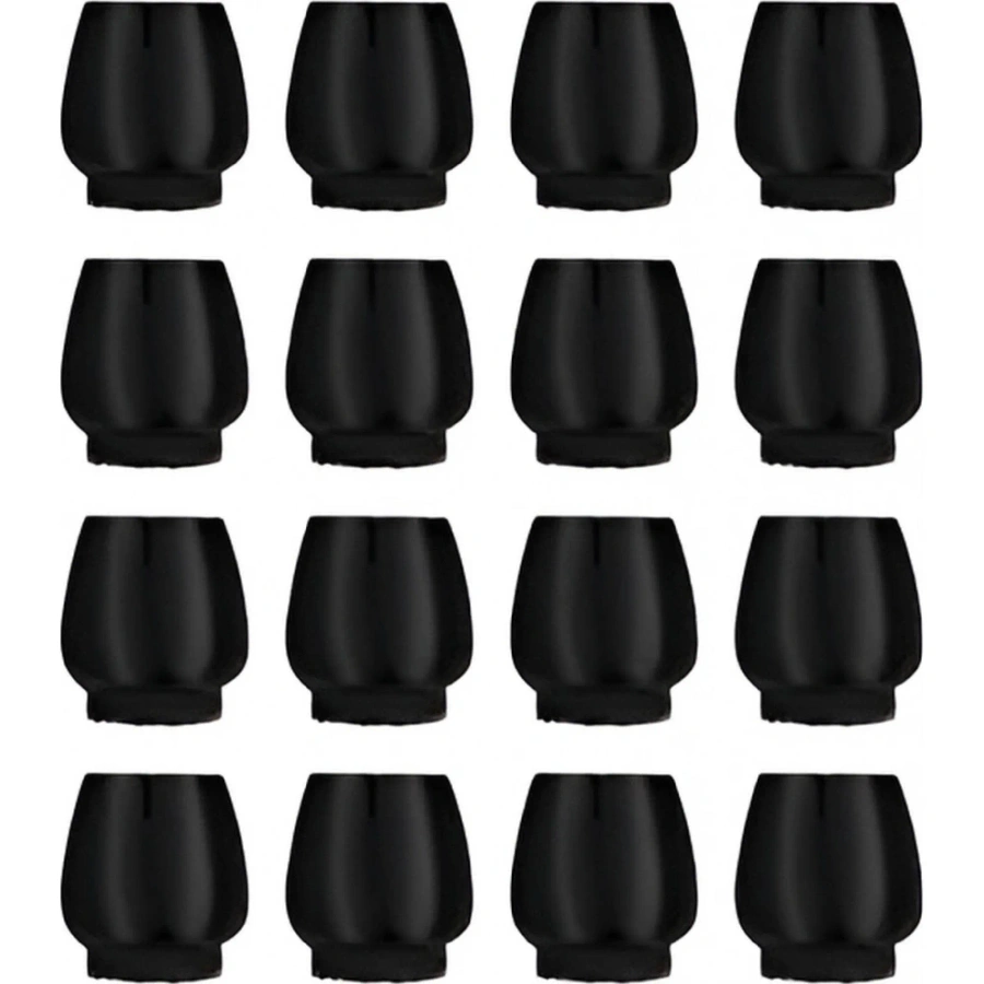 Nakładki gumowe na nogi z filcem 16 szt. 12-16 mm