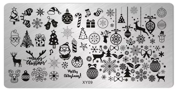 Blaszka do stempli na paznokcie XY09