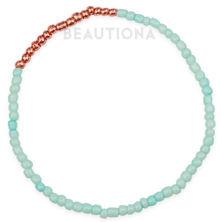 Zestaw bransoletek złotych palma serce 5 sztuk