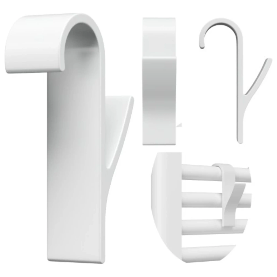 Wieszak na ręczniki biały 2 szt