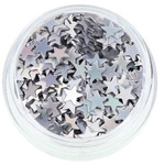 Ozdoby do paznokci gwiazdki srebrne