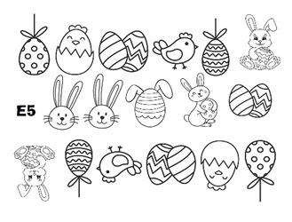 Naklejka wodna wielkanocna E5
