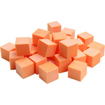 25x mini blok polerski kostka 100/100 pomarańczowy