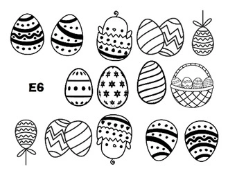 Naklejka wodna wielkanocna E6