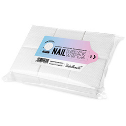 Perforowane waciki bezpyłowe isabellenails mocne, 600 sztuk białe