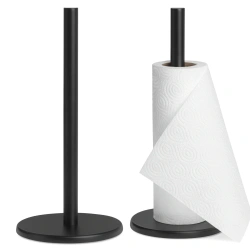 Uchwyt stojak na ręcznik papierowy kuchenny czarny 32x15 cm