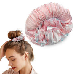 Wałek do loków opaska do koka z gumką do włosów na noc
