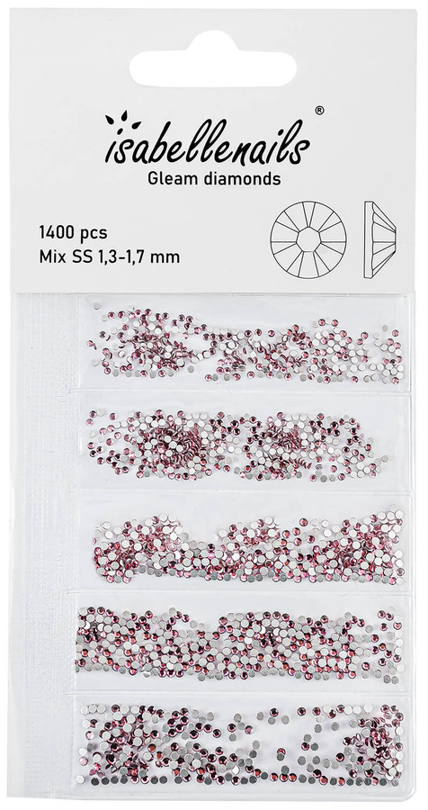 Cyrkonie 023 Rose 1400 szt mix