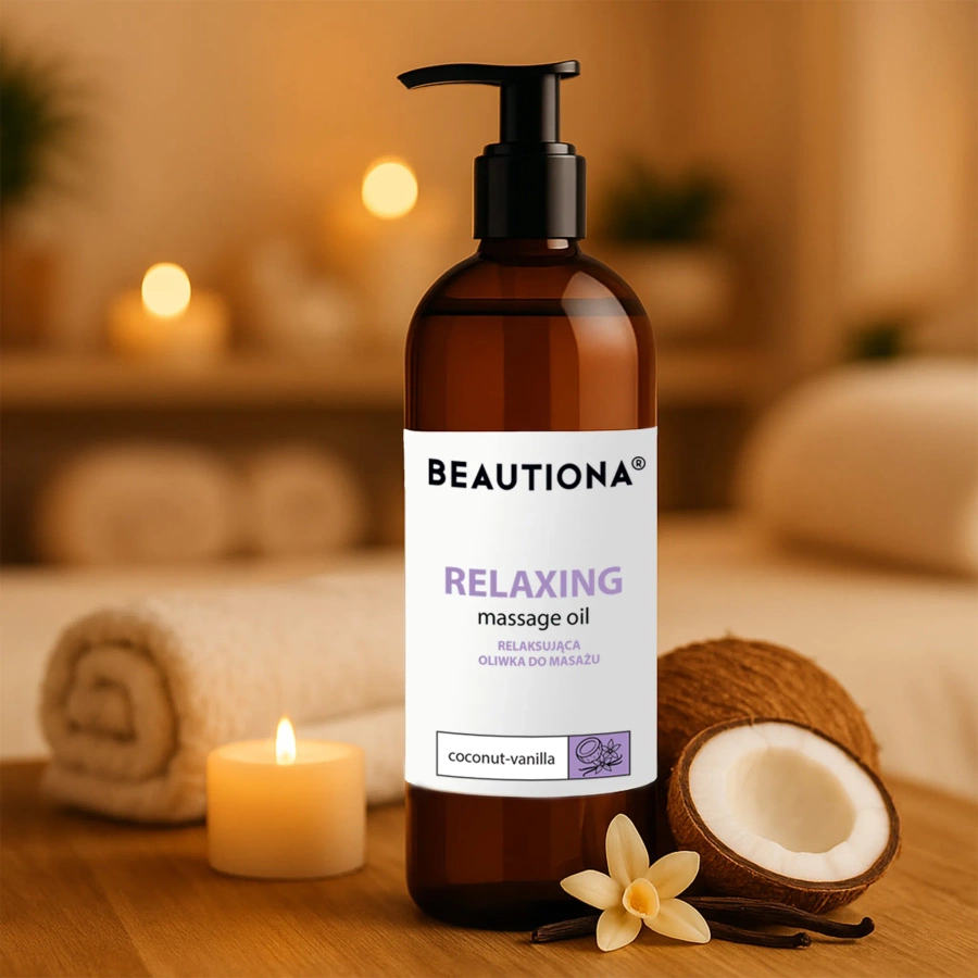 Oliwka do masażu ciała relaksująca Kokos & Wanilia 500 ml
