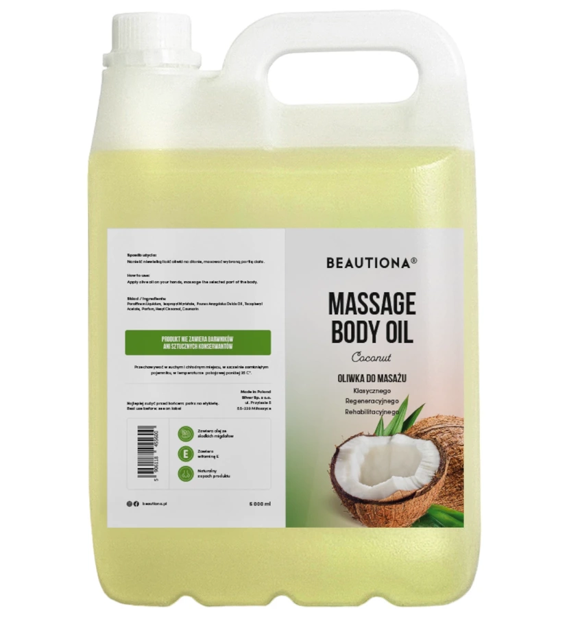 Oliwka olejek do masażu ciała kokos 5000 ml