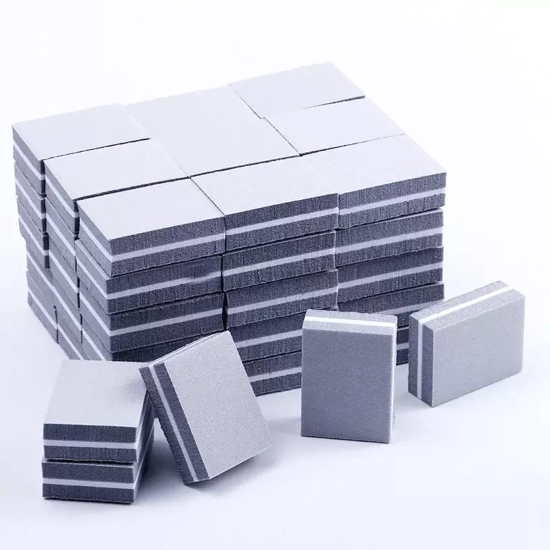 50x Mini Blok Polerski Kostka 100/180 buffer szary