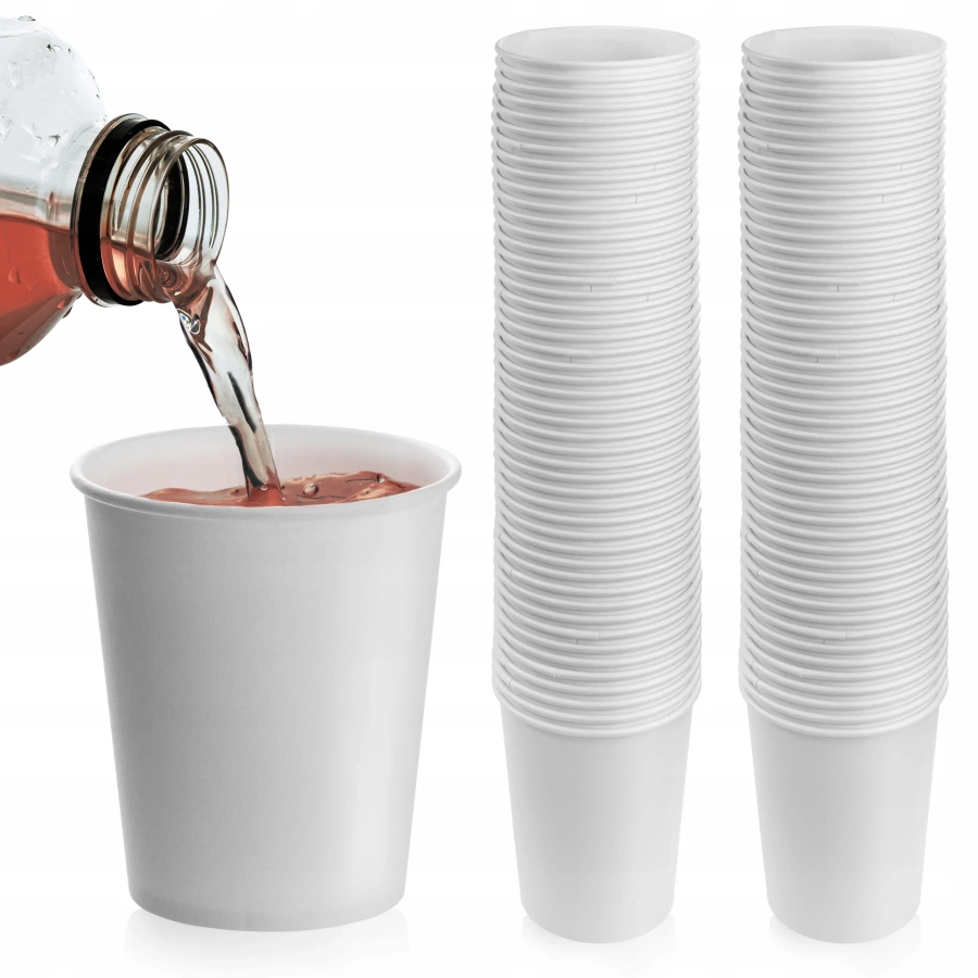 Jednorazowe kubki papierowe ekologiczne 50 szt 250 ml