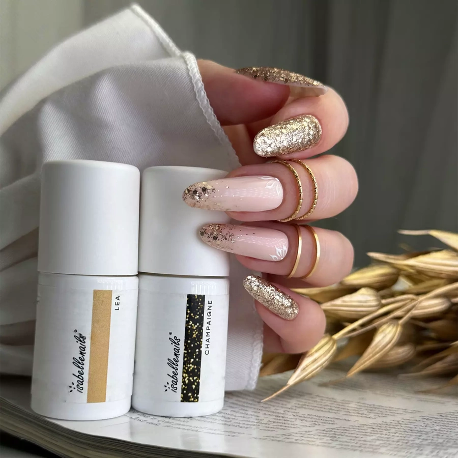 Lakier hybrydowy 7 ml - 374. Champaigne