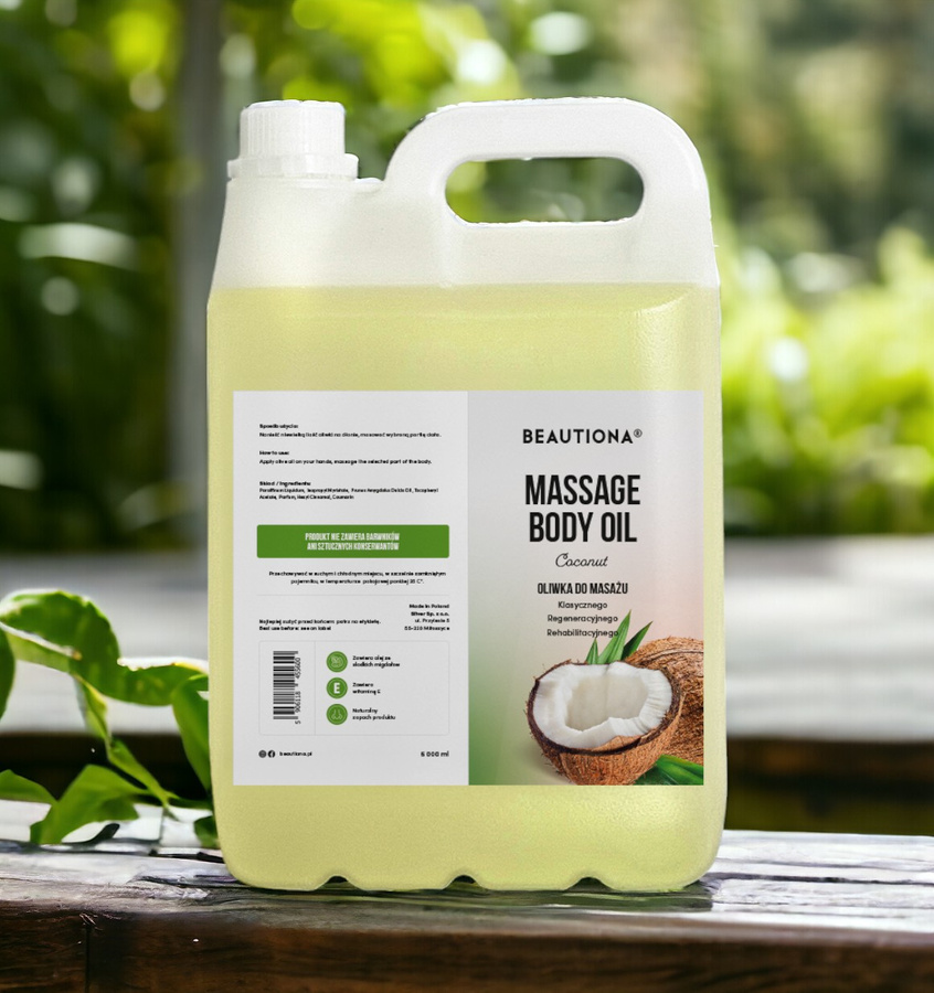 Oliwka olejek do masażu ciała kokos 5000 ml