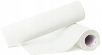 Serwety kosmetyczne białe podfoliowane w rolce