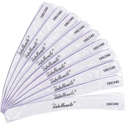 Pilnik do Paznokci Banan Zebra 180/240 | Bezpieczny Pakiet | 10 szt. – isabellenails