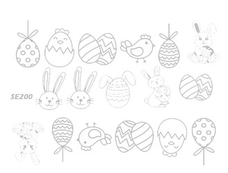 Naklejka wodna wielkanocna SE200