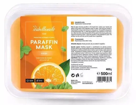 Parafina kosmetyczna na dłonie pomarańcz 500 ml