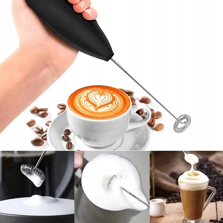 Spieniacz do kawy elektryczny czarny