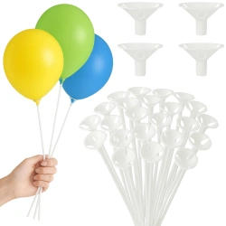 Patyczki do balonów z koszyczkami 100 szt 40 cm