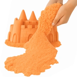 Piasek Kinetyczny 1 kg Pomarańczowy – Super Plastyczna Piaskolina dla Dzieci