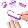 Szczoteczka do paznokci fioletowa z uchwytem 5 cm