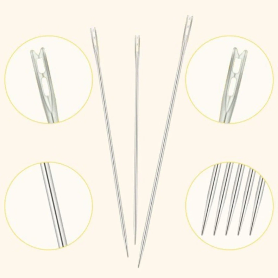 Igły samo nawlekające zestaw 12 sztuk