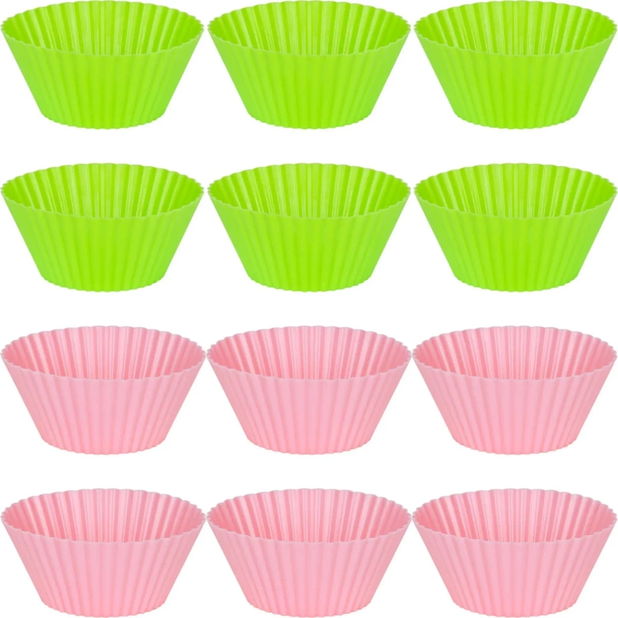 Silikonowe formy do pieczenia babeczek 10 szt