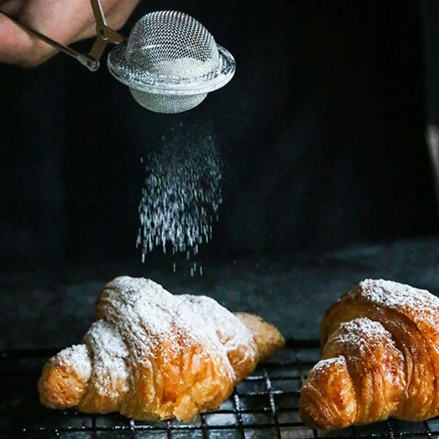 Zaparzacz stalowy do herbaty i ziół z uchwytem