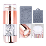 Stempel żelowy z cyrkoniami Silver + zdrapka