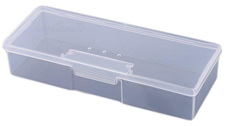 Puste zamykane pudełko na pilniki, pędzle i akcesoria