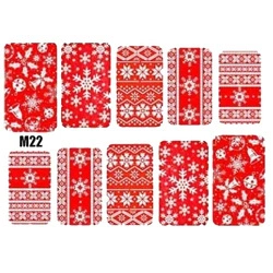 Naklejki wodne świąteczne na paznokcie M22