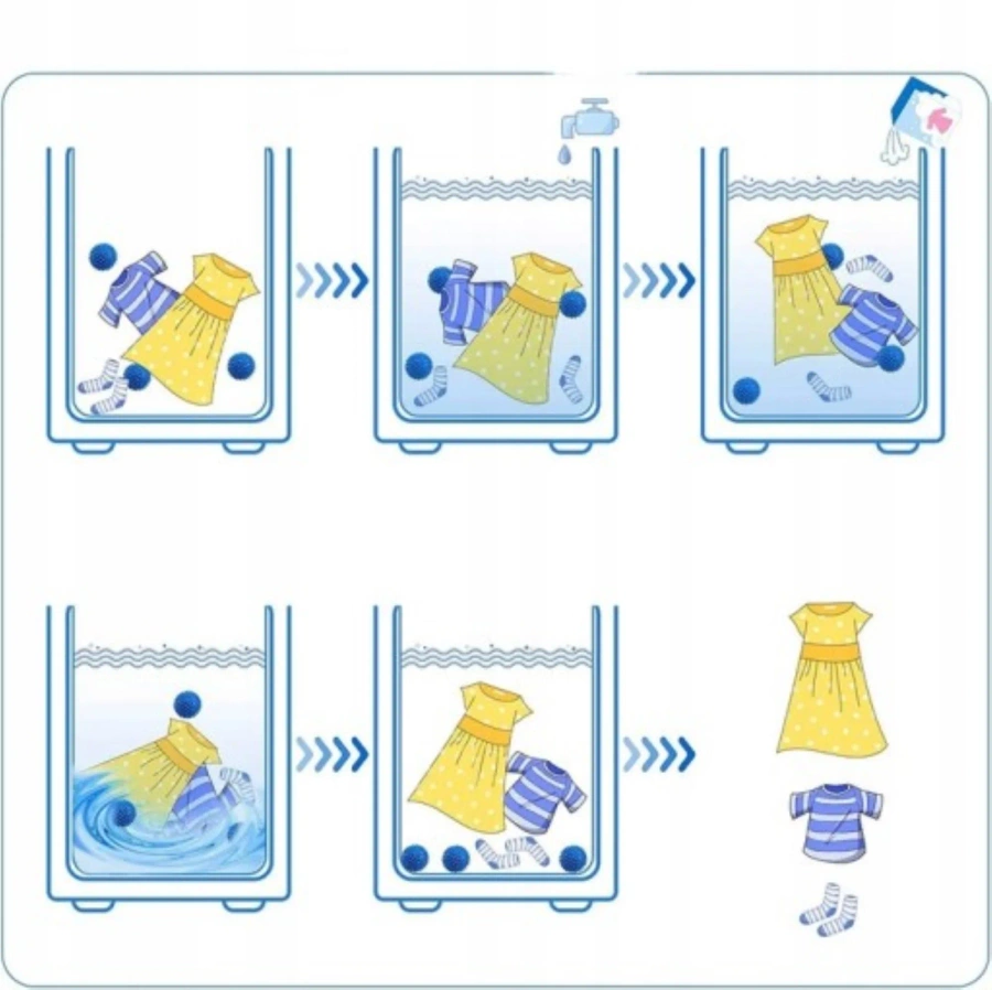 Kule do prania zmiękczające 4 szt