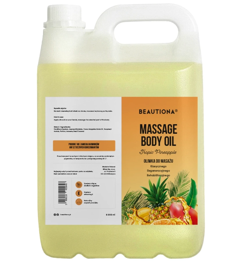 Oliwka olejek do masażu ciała tropic pineapple 5000 ml
